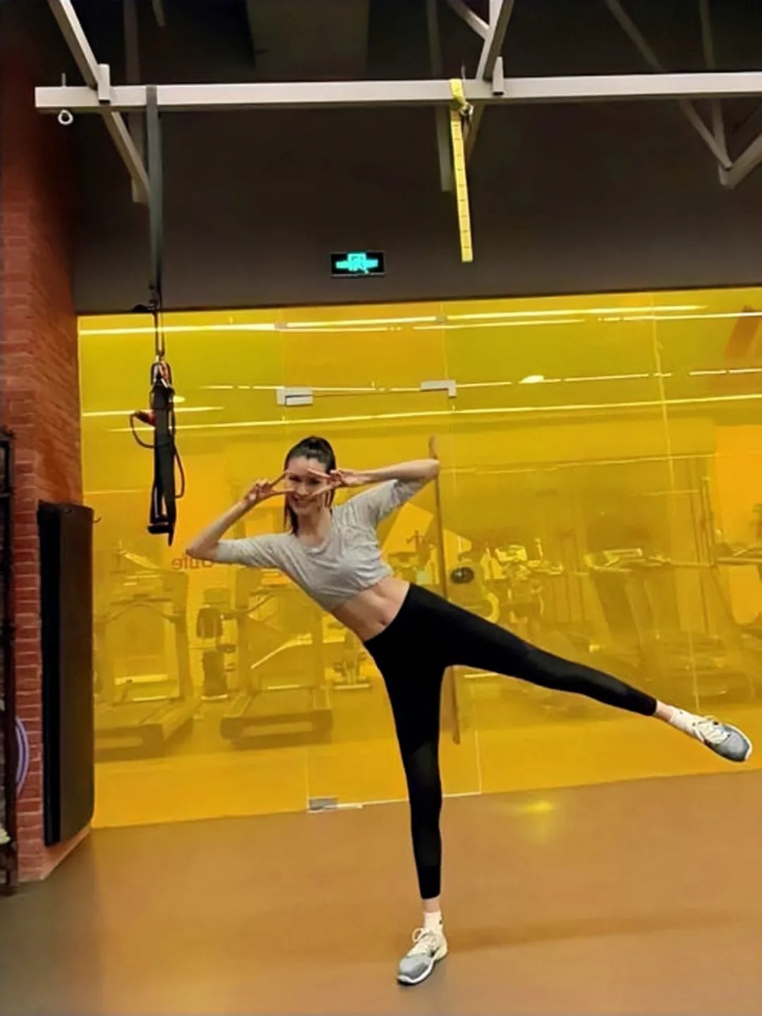 学习超模的健身方式